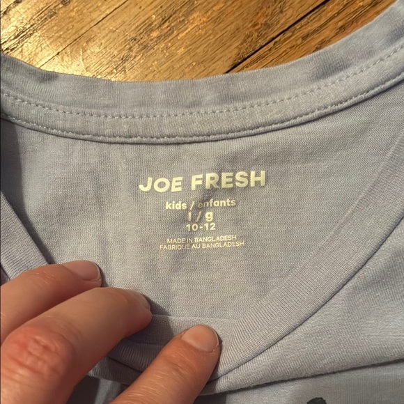 Joe H&M Place Kids Short Sleeve Tees - Charcoal, Sky Blue, Turquoise, and Floral - Picture 5 of 9